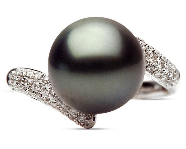 ADCO Diamond | Tahitian Pearl and Diamond Ring