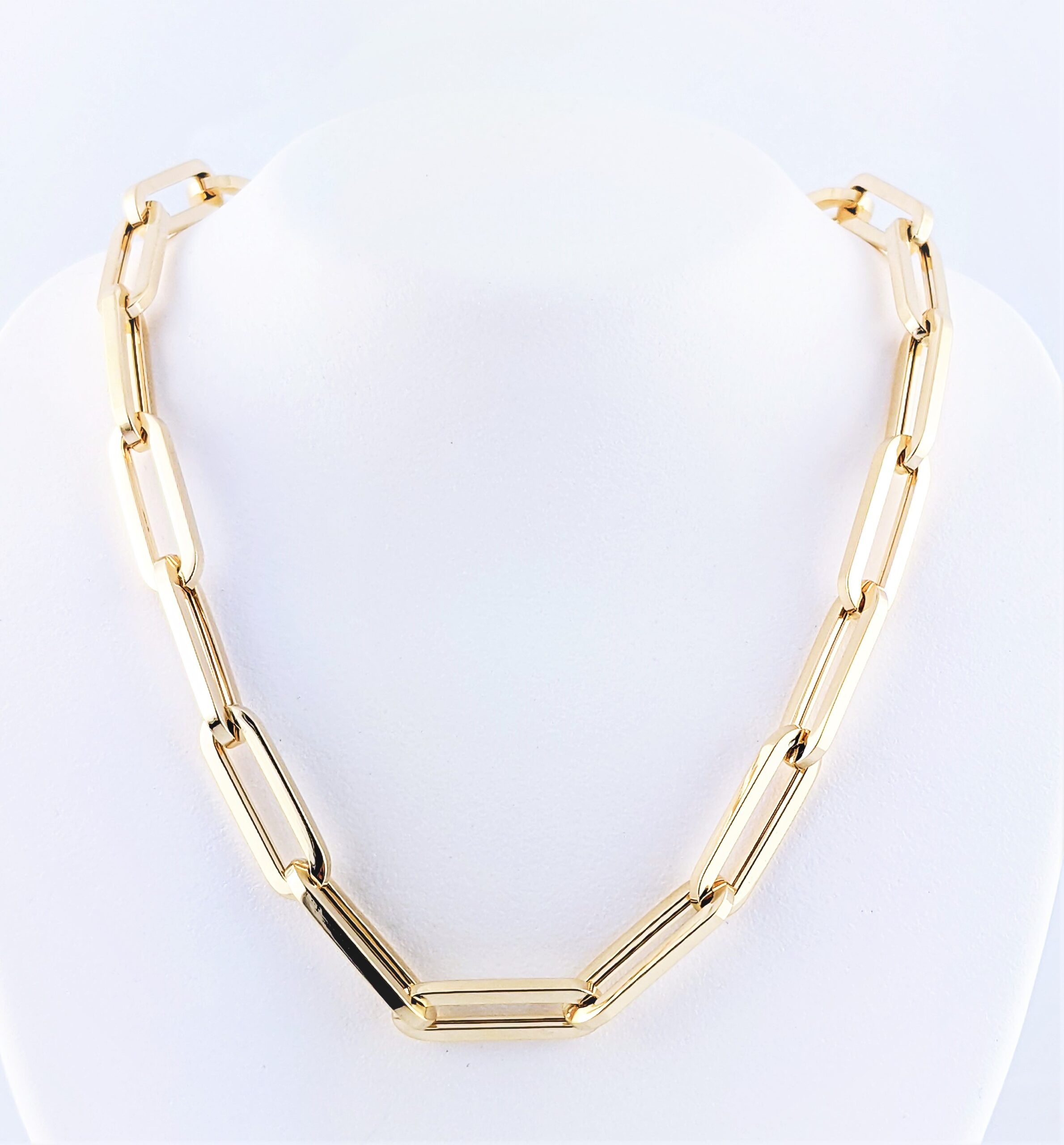 ADCO Diamond | 14kt Yellow Gold Paperclip Link Necklace